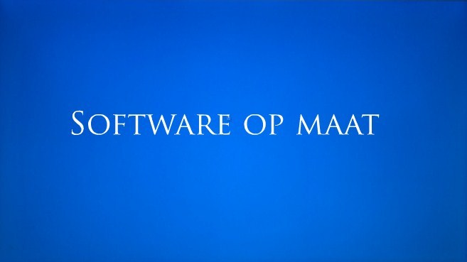 Een gepast softwarepakket, dat heb je nodig.